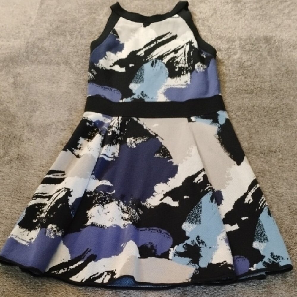 Milly Abstract Skater Dress